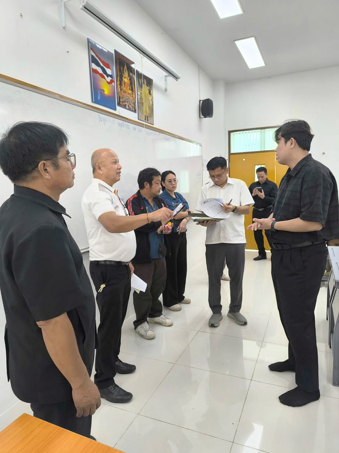 ลงพื้นที่ตรวจติดตามความคืบหน้าการพัฒนาห้องปฏิบัติการวิทยาศาสตร์